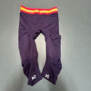 Kari Traa Leggings Women's M Purple Capri Seamless Compression Athletic Pants